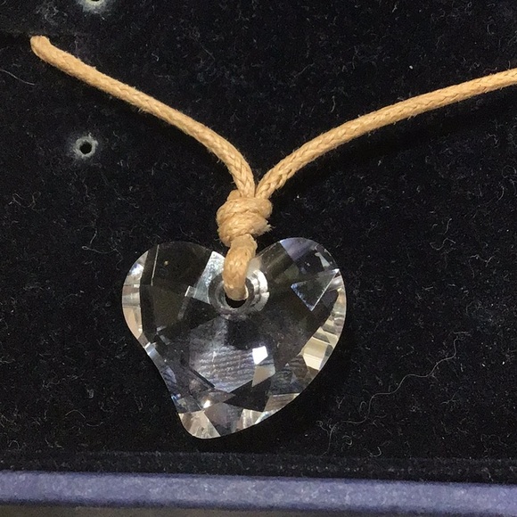 NEW AUTHENTIC Swarovski Clear 16”
Leather Necklace Choker - Picture 2 of 3